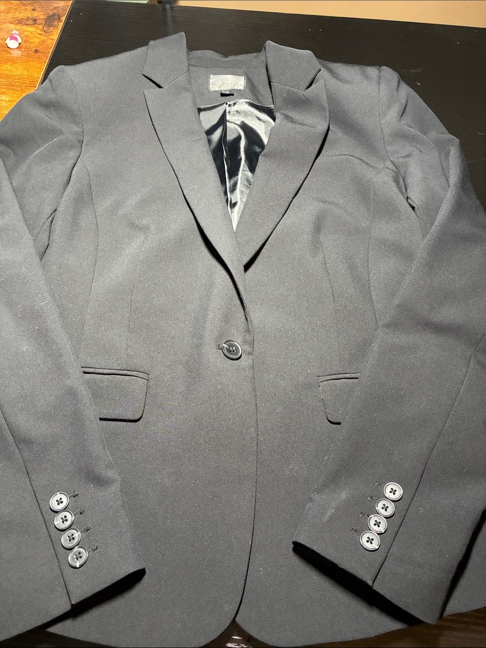 Worthington Black Single-Button Boys Blazer
